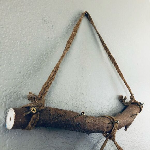 Natural Wood Branch Boho Jewelry Display Organizer - Picture 4 of 4